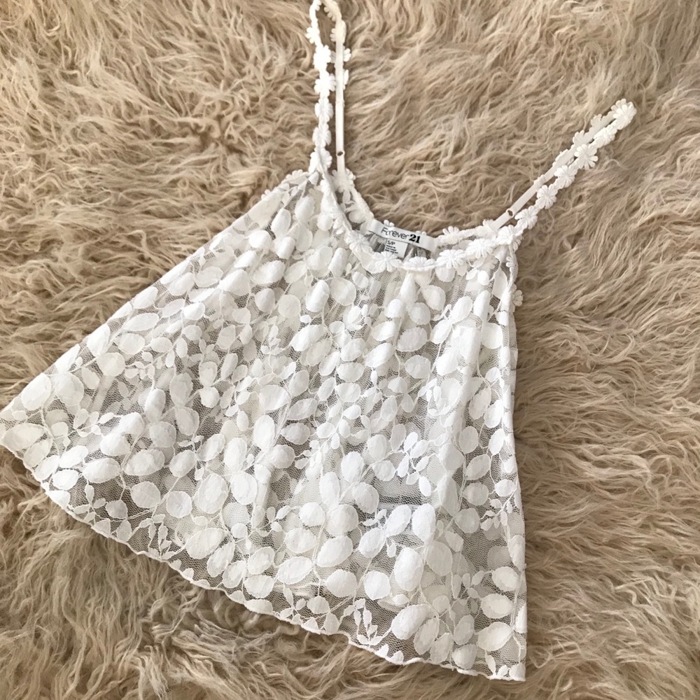 White forever 21 top
